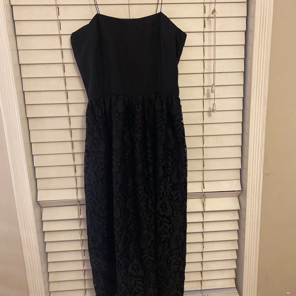 Miss Elliette Black Spaghetti Strap Sundress